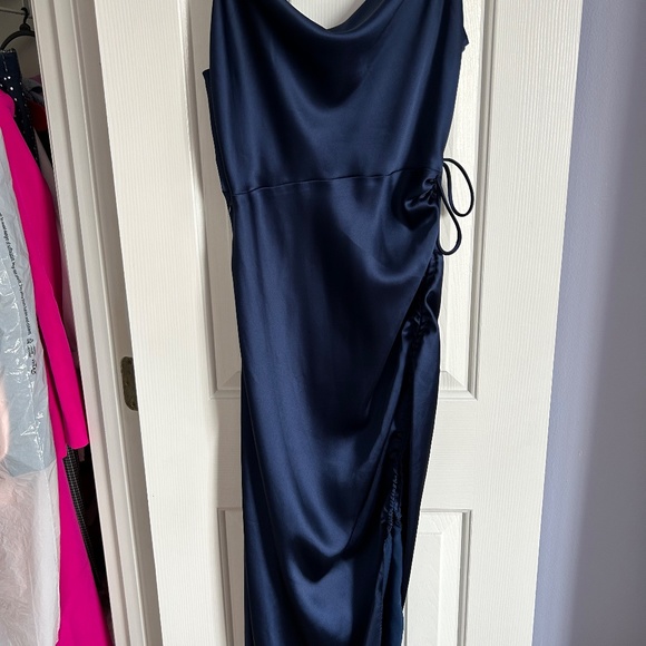 Fashion Nova - Miss Honey Satin Midi Slip Dress in M - Picture 3 of 3